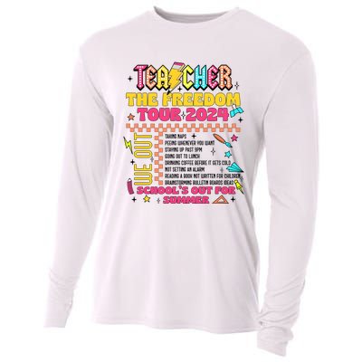 Teacher Freedom 2024 School Out Cooling Performance Long Sleeve Crew