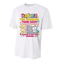 Teacher Freedom 2024 School Out Performance Sprint T-Shirt