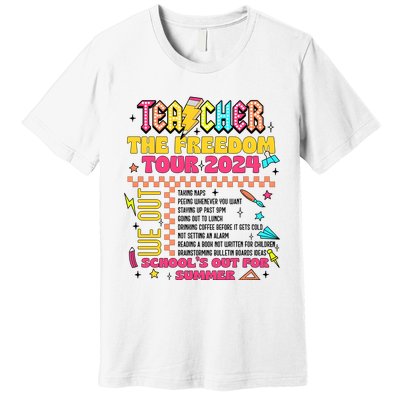 Teacher Freedom 2024 School Out Premium T-Shirt