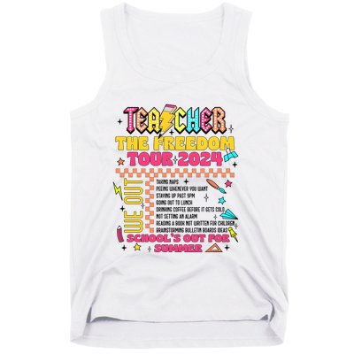 Teacher Freedom 2024 School Out Tank Top