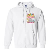 Teacher Freedom 2024 School Out Full Zip Hoodie