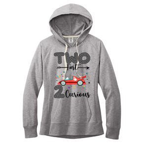 Two Fast 2 Curious Racing 2nd Birthday gift Women's Fleece Hoodie