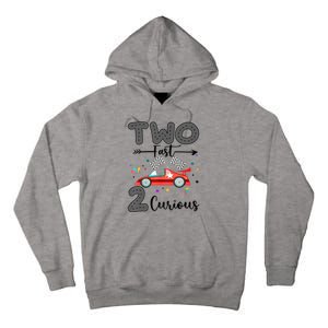 Two Fast 2 Curious Racing 2nd Birthday gift Tall Hoodie