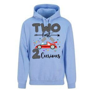 Two Fast 2 Curious Racing 2nd Birthday gift Unisex Surf Hoodie