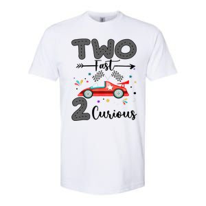 Two Fast 2 Curious Racing 2nd Birthday gift Softstyle CVC T-Shirt