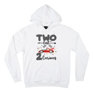 Two Fast 2 Curious Racing 2nd Birthday gift Hoodie