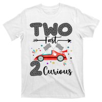 Two Fast 2 Curious Racing 2nd Birthday gift T-Shirt