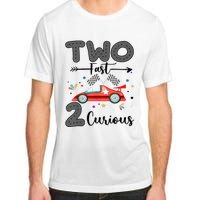 Two Fast 2 Curious Racing 2nd Birthday gift Adult ChromaSoft Performance T-Shirt