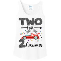 Two Fast 2 Curious Racing 2nd Birthday gift Ladies Essential Tank