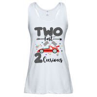 Two Fast 2 Curious Racing 2nd Birthday gift Ladies Essential Flowy Tank