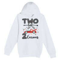 Two Fast 2 Curious Racing 2nd Birthday gift Premium Pullover Hoodie