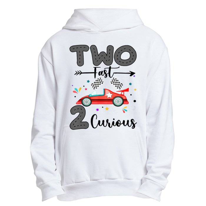 Two Fast 2 Curious Racing 2nd Birthday gift Urban Pullover Hoodie