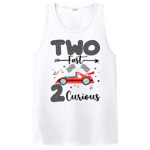 Two Fast 2 Curious Racing 2nd Birthday gift PosiCharge Competitor Tank