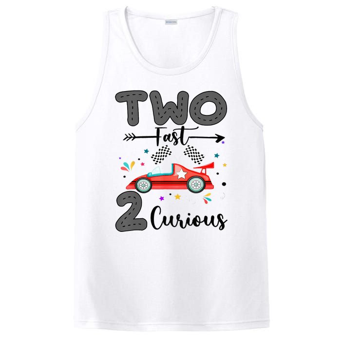 Two Fast 2 Curious Racing 2nd Birthday gift PosiCharge Competitor Tank