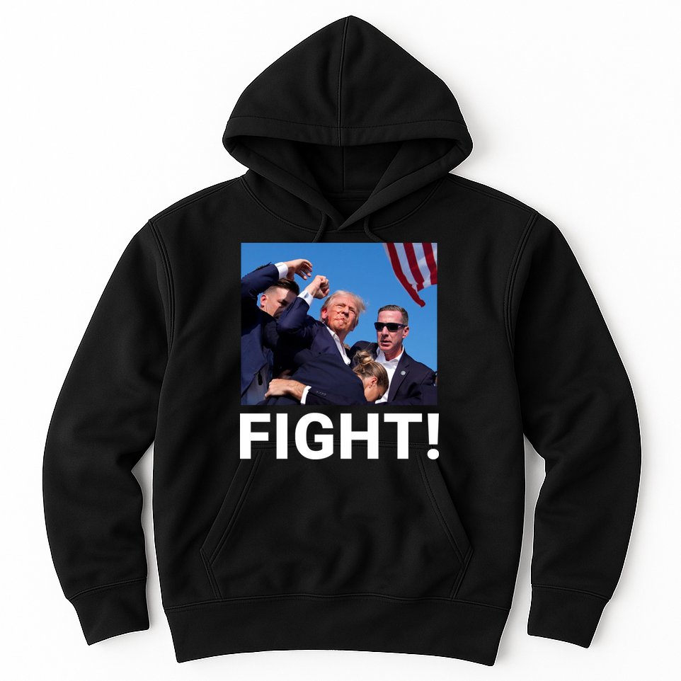 Trump Fight 2024 Usa Flag Save Our Republic Pennsylvania Rally 2024 Hoodie