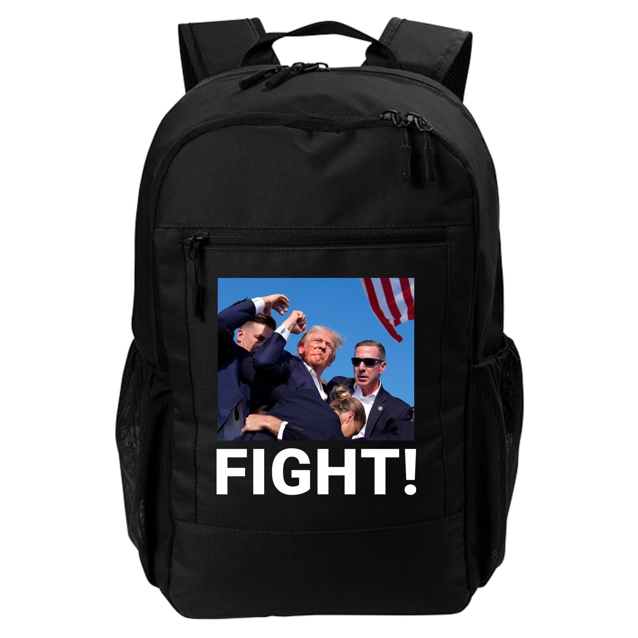 Trump Fight 2024 Usa Flag Save Our Republic Pennsylvania Rally 2024 Backpack