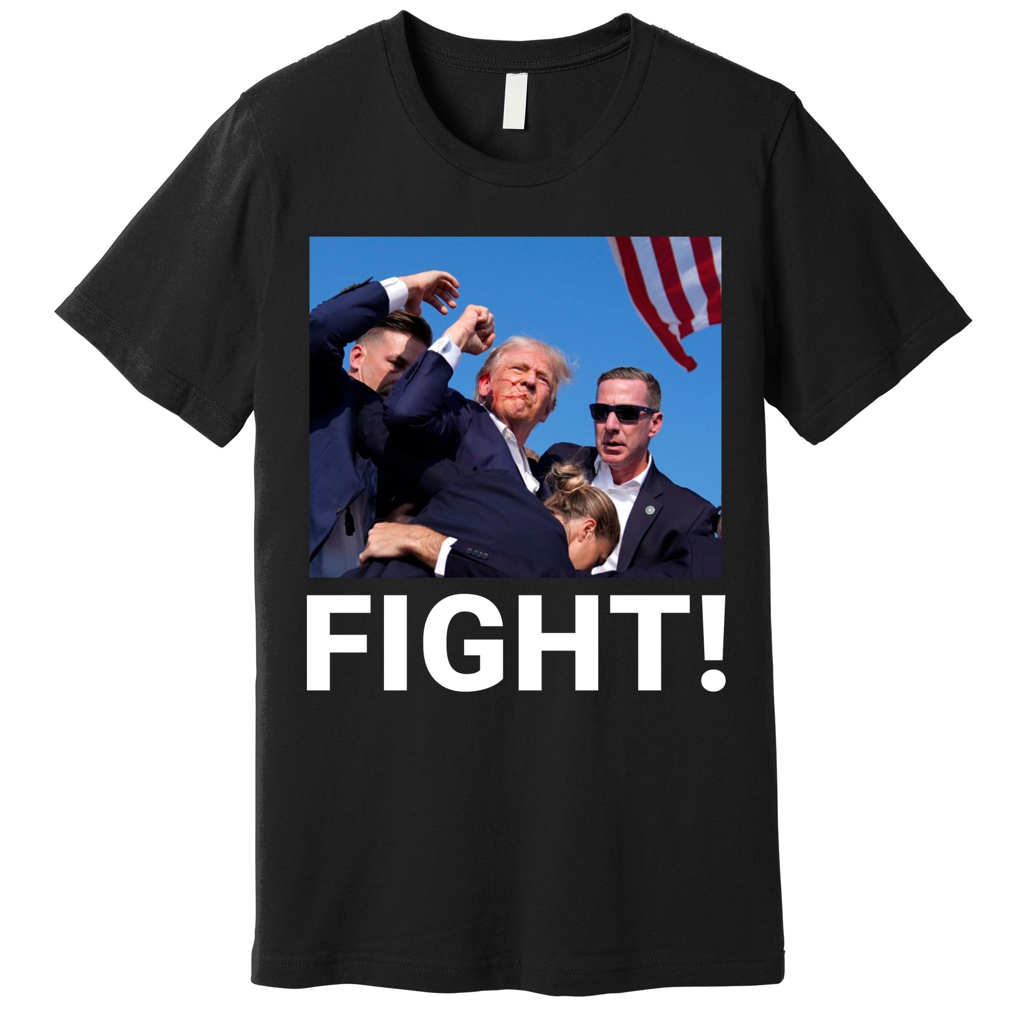 Trump Fight 2024 Usa Flag Save Our Republic Pennsylvania Rally 2024 Premium T-Shirt