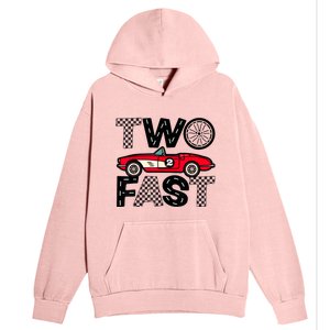 Two Fast 2 Curious Birthday 2 Years Old Pit Crew Bday Gifts Urban Pullover Hoodie