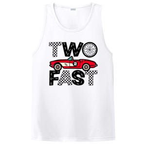 Two Fast 2 Curious Birthday 2 Years Old Pit Crew Bday Gifts PosiCharge Competitor Tank