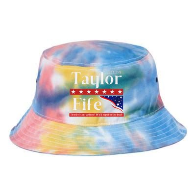 Taylor Fife 2024 Presidential Campaign Design Tie Dye Newport Bucket Hat