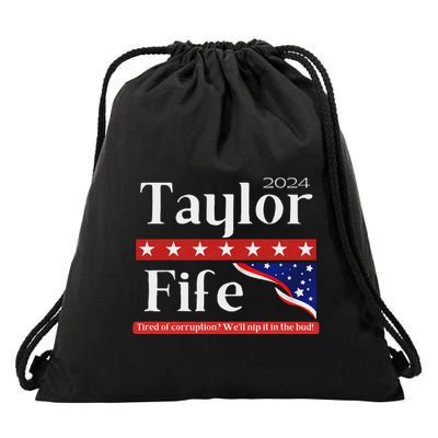 Taylor Fife 2024 Presidential Campaign Design Drawstring Bag