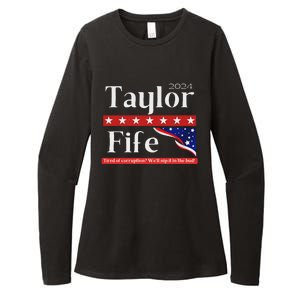 Taylor Fife 2024 Presidential Campaign Design Womens CVC Long Sleeve Shirt