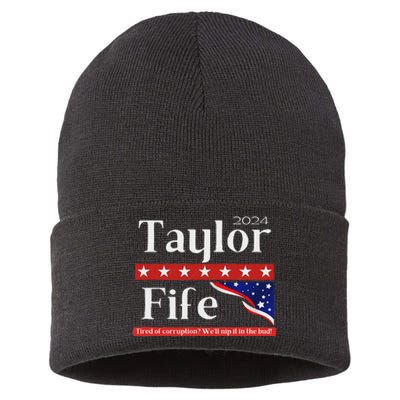 Taylor Fife 2024 Presidential Campaign Design Sustainable Knit Beanie