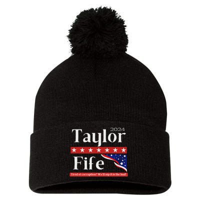 Taylor Fife 2024 Presidential Campaign Design Pom Pom 12in Knit Beanie