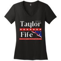 Taylor Fife 2024 Presidential Campaign Design Women's V-Neck T-Shirt