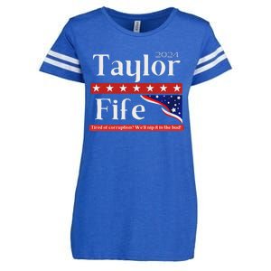 Taylor Fife 2024 Presidential Campaign Design Enza Ladies Jersey Football T-Shirt