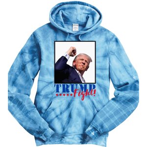 Trump Fight 2024 Fighting Fighters Supporters Americans Tie Dye Hoodie