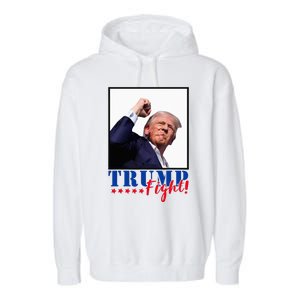 Trump Fight 2024 Fighting Fighters Supporters Americans Garment-Dyed Fleece Hoodie