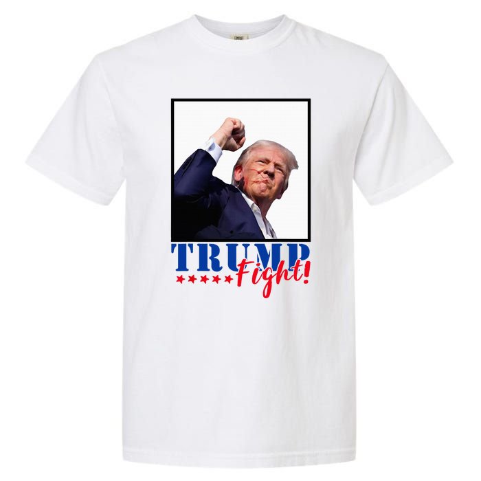 Trump Fight 2024 Fighting Fighters Supporters Americans Garment-Dyed Heavyweight T-Shirt