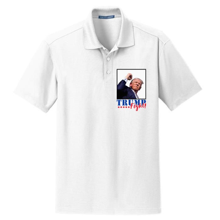 Trump Fight 2024 Fighting Fighters Supporters Americans Dry Zone Grid Polo