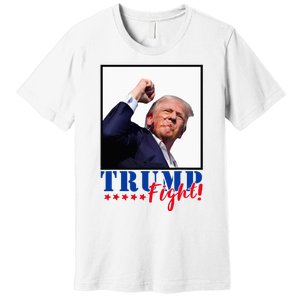 Trump Fight 2024 Fighting Fighters Supporters Americans Premium T-Shirt