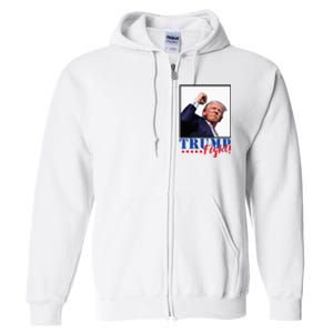 Trump Fight 2024 Fighting Fighters Supporters Americans Full Zip Hoodie