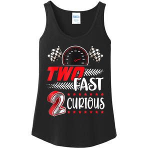 Two Fast 2 Curious Birthday Decorations 2nd Bday Ladies Essential Tank