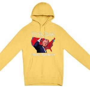 Trump Fight 2024 We The People Have Spoken Election Map Premium Pullover Hoodie