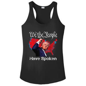 Trump Fight 2024 We The People Have Spoken Election Map Ladies PosiCharge Competitor Racerback Tank