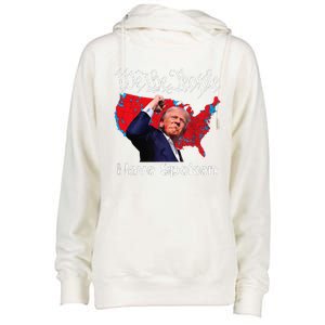 Trump Fight 2024 We The People Have Spoken Election Map Womens Funnel Neck Pullover Hood