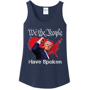 Trump Fight 2024 We The People Have Spoken Election Map Ladies Essential Tank