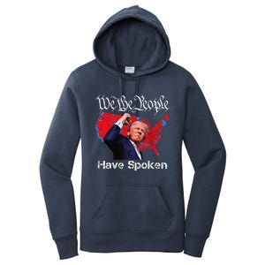 Trump Fight 2024 We The People Have Spoken Election Map Women's Pullover Hoodie