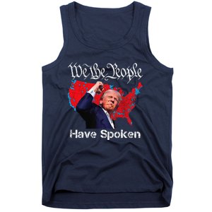 Trump Fight 2024 We The People Have Spoken Election Map Tank Top