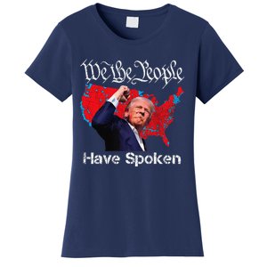 Trump Fight 2024 We The People Have Spoken Election Map Women's T-Shirt