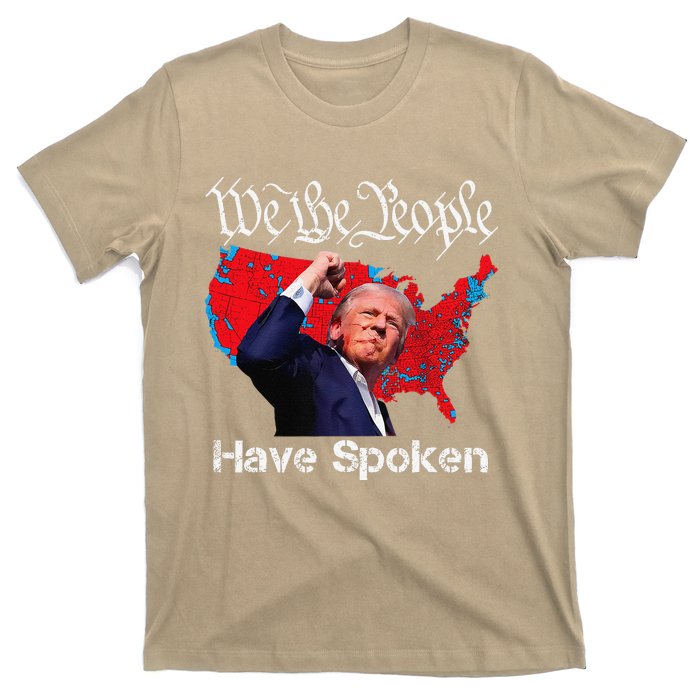 Trump Fight 2024 We The People Have Spoken Election Map T-Shirt