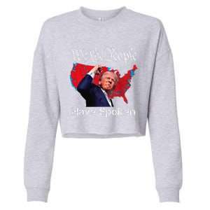 Trump Fight 2024 We The People Have Spoken Election Map Cropped Pullover Crew