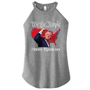 Trump Fight 2024 We The People Have Spoken Election Map Women's Perfect Tri Rocker Tank