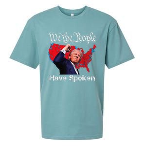 Trump Fight 2024 We The People Have Spoken Election Map Sueded Cloud Jersey T-Shirt