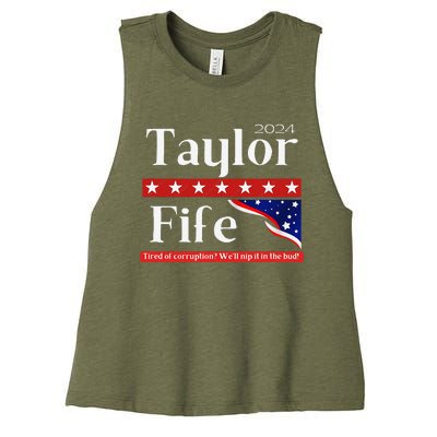 Taylor Fife 2024 Women's Racerback Cropped Tank