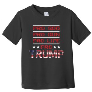 Trump Flag 2024 Trump Republican Toddler T-Shirt